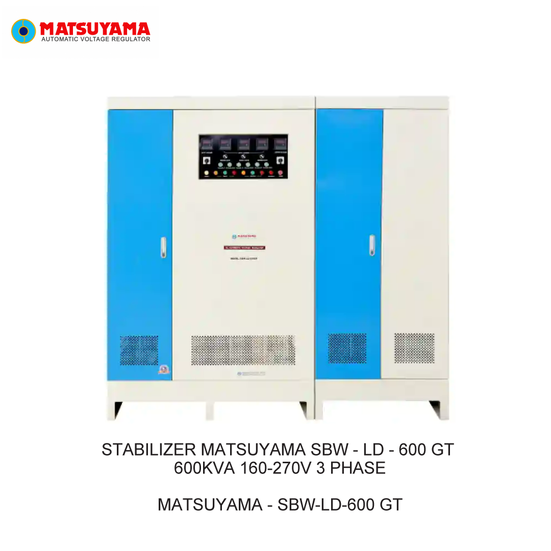 STABILIZER MATSUYAMA SBW - LD - 600 GT 600KVA 160-270V 3 PHASE