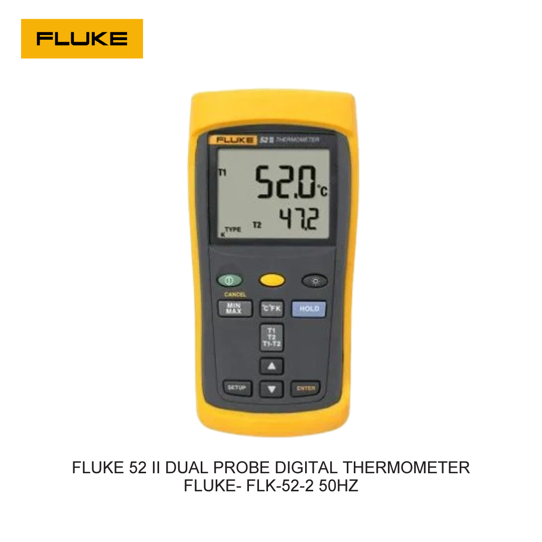 FLUKE 52 II DUAL PROBE DIGITAL THERMOMETER