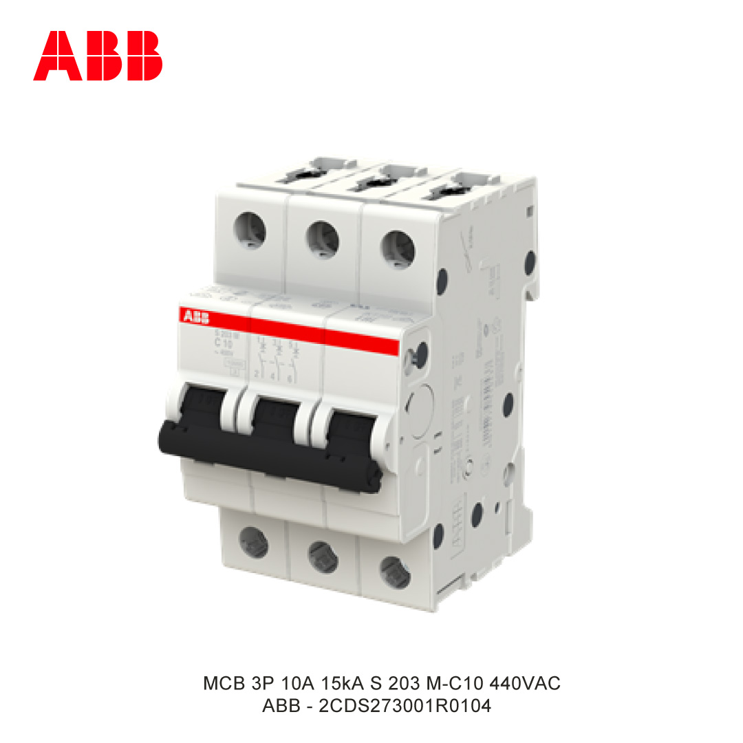 MCB 3P 10A 15kA KURVA C