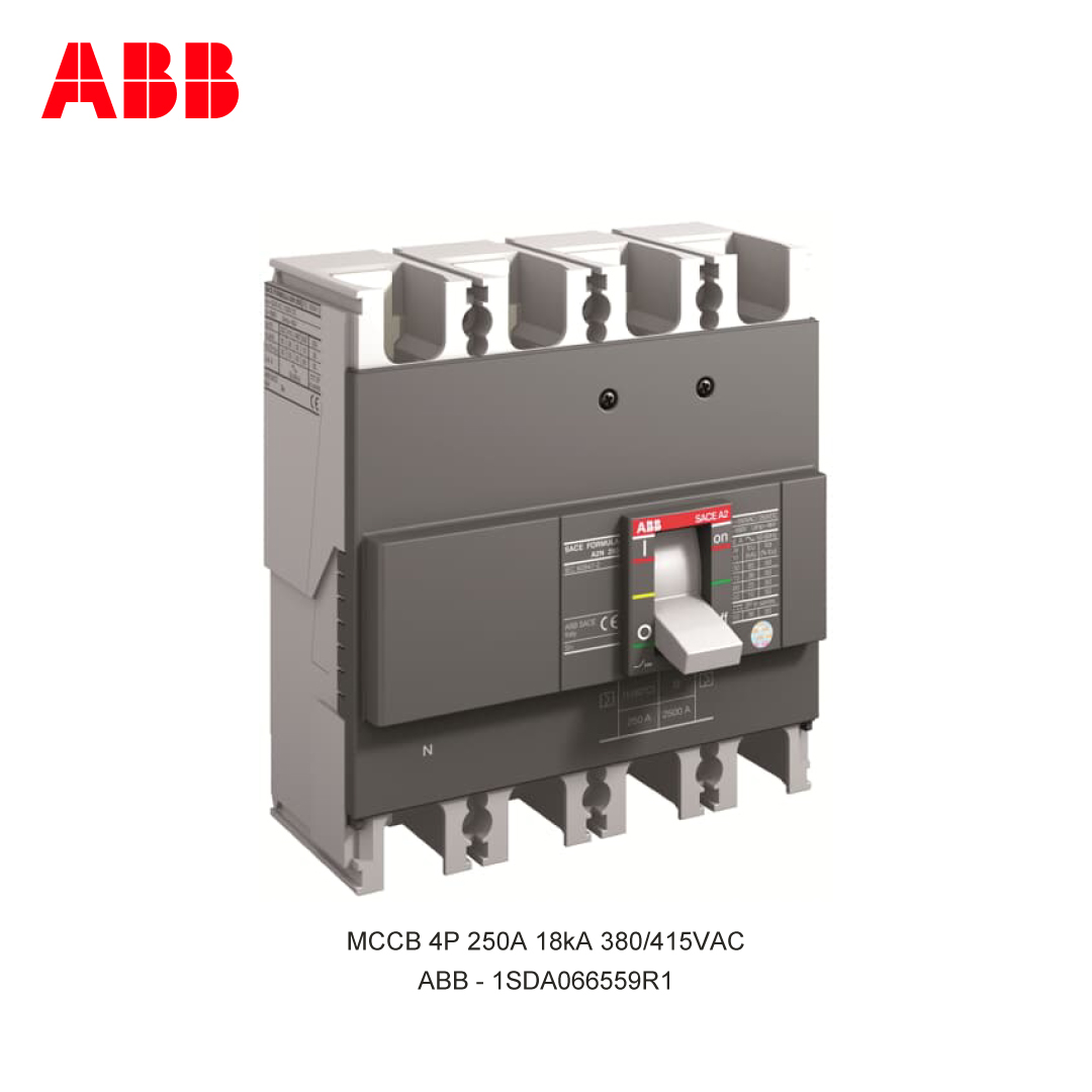 MCCB 4P 250A 18kA 380/415VAC