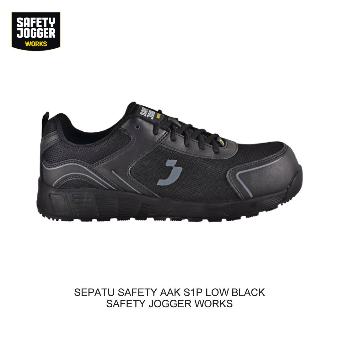 SEPATU SAFETY AAK S1P LOW BLACK