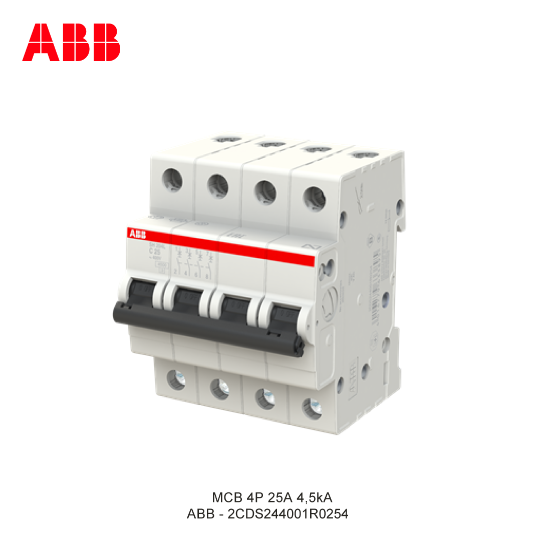 MCB 4P 25A 4,5kA CURVA C