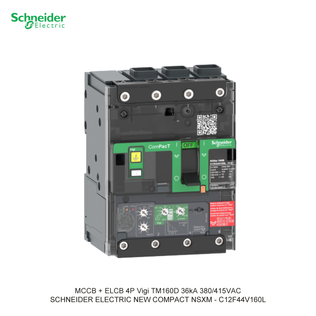 MCCB + ELCB 4P VIGI TM160D 36KA 380/415VAC