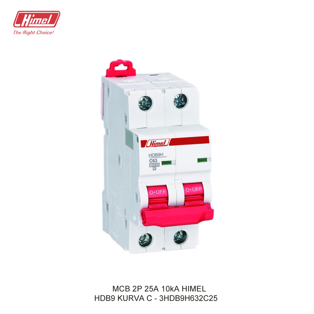 MCB HIMEL HDB9-63 C 2P 25A 10kA