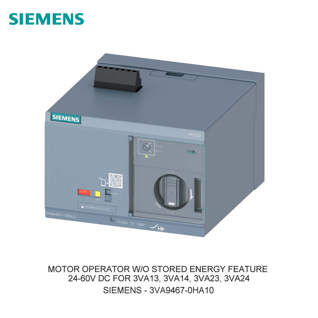 MOTOR OPERATOR W/O STORED ENERGY FEATURE 24-60V DC FOR 3VA13, 3VA14, 3VA23, 3VA24