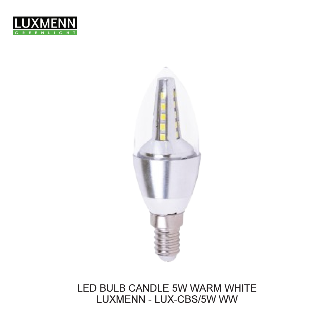 LED BULB CANDLE 5W WARM WHITE