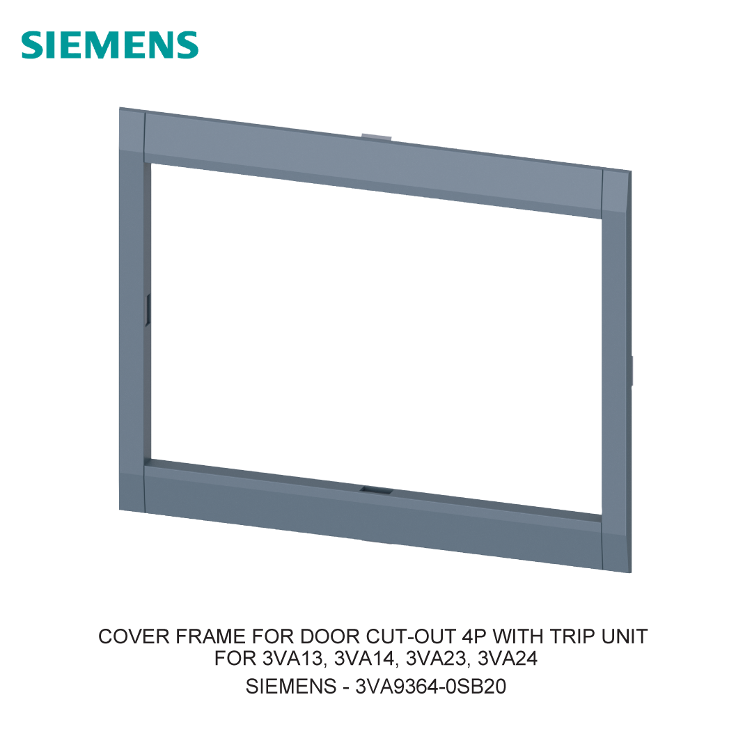 COVER FRAME FOR DOOR CUT-OUT 4P WITH TRIP UNIT FOR 3VA13, 3VA14, 3VA23, 3VA24