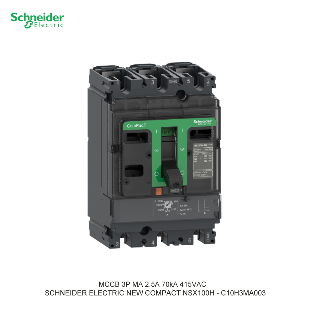 MCCB 3P MA 2.5A 70KA 415VAC