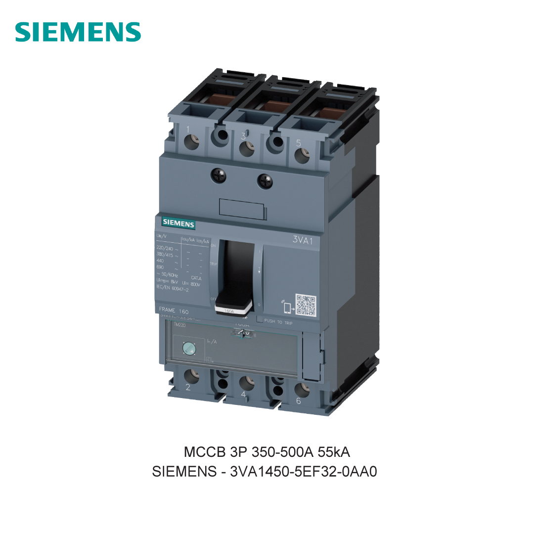 MCCB 3P 350-500A 55kA