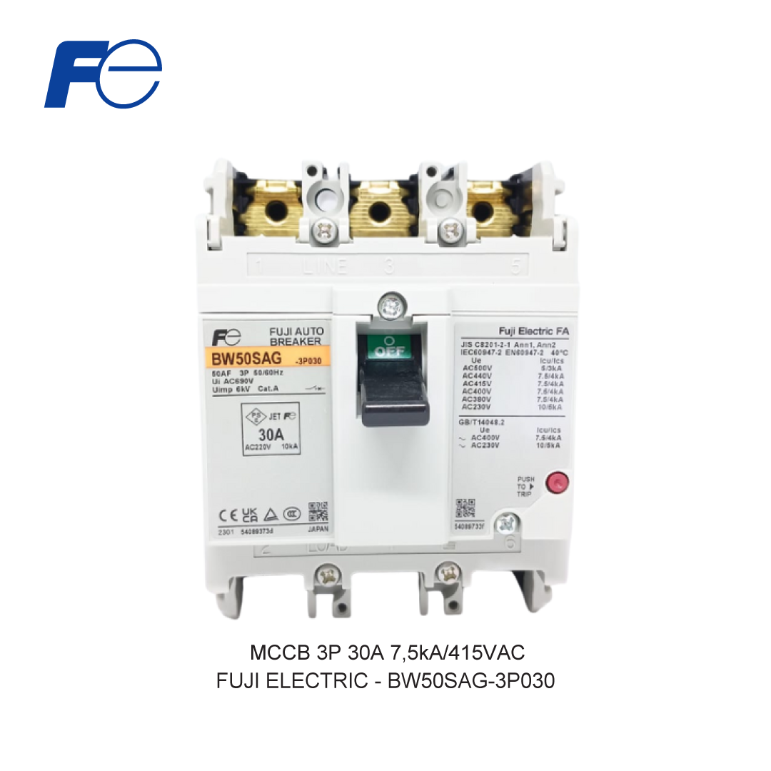 MCCB 3P 30A 7,5kA/415VAC