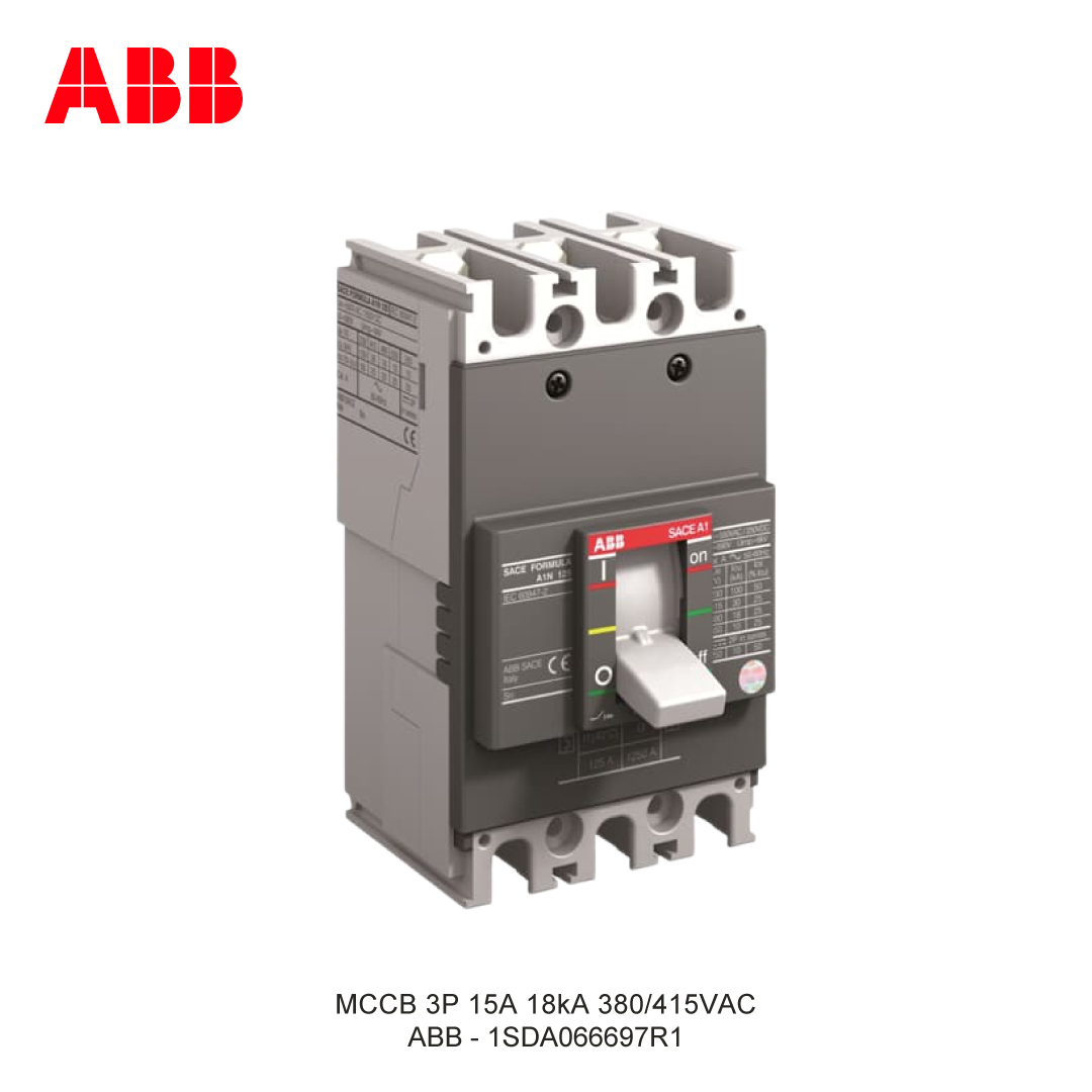MCCB 3P 15A 18kA 380/415VAC
