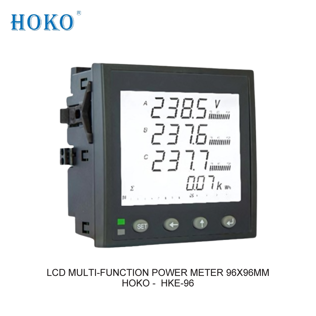 LCD MULTI-FUNCTION POWER METER 96X96MM