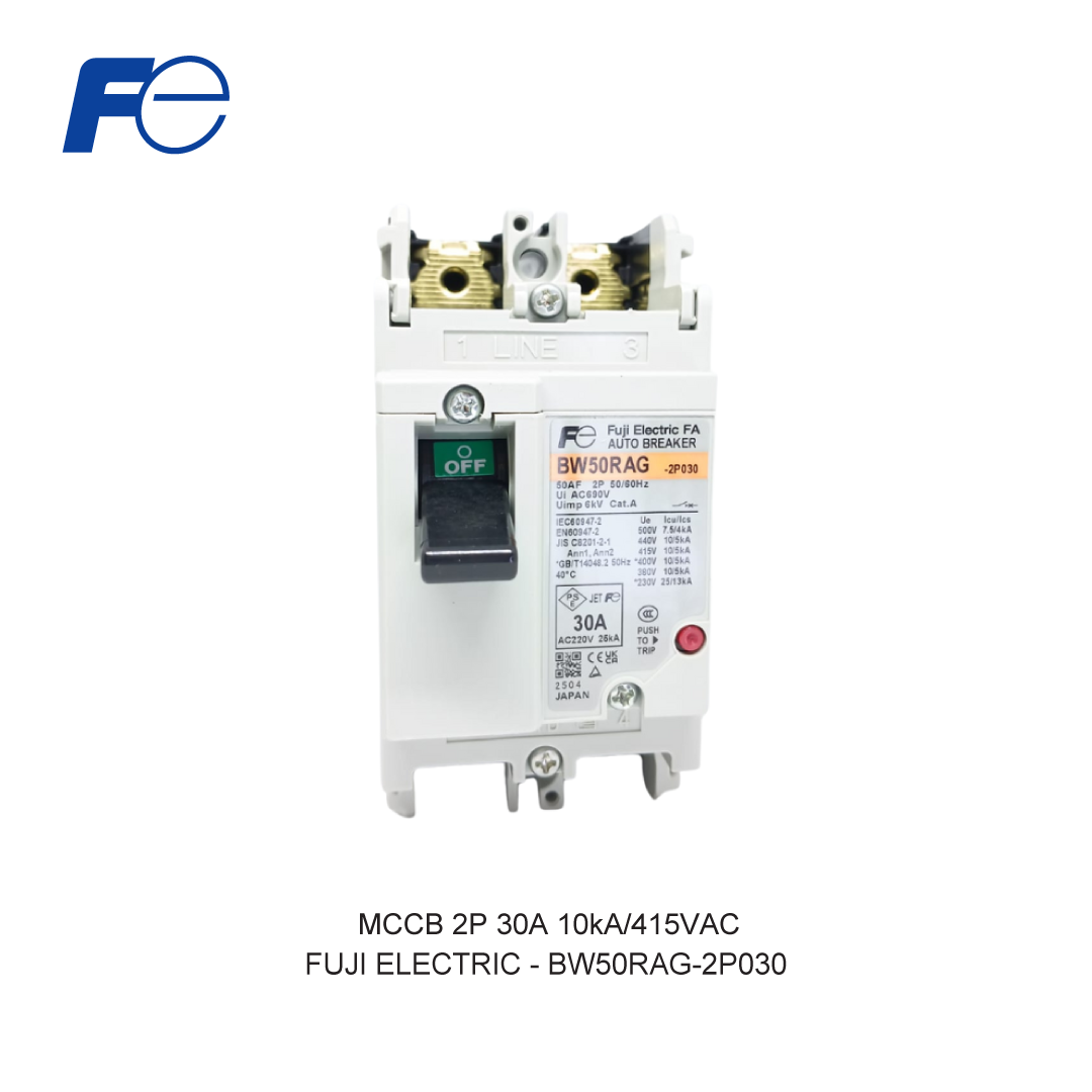 MCCB 2P 30A 10kA/415VAC