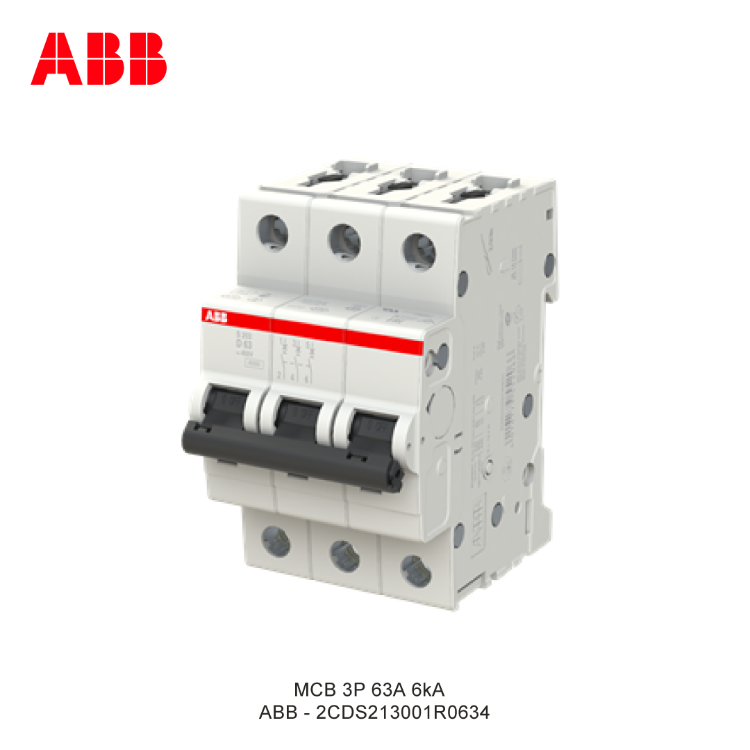 MCB 3P 63A 6kA KURVA C