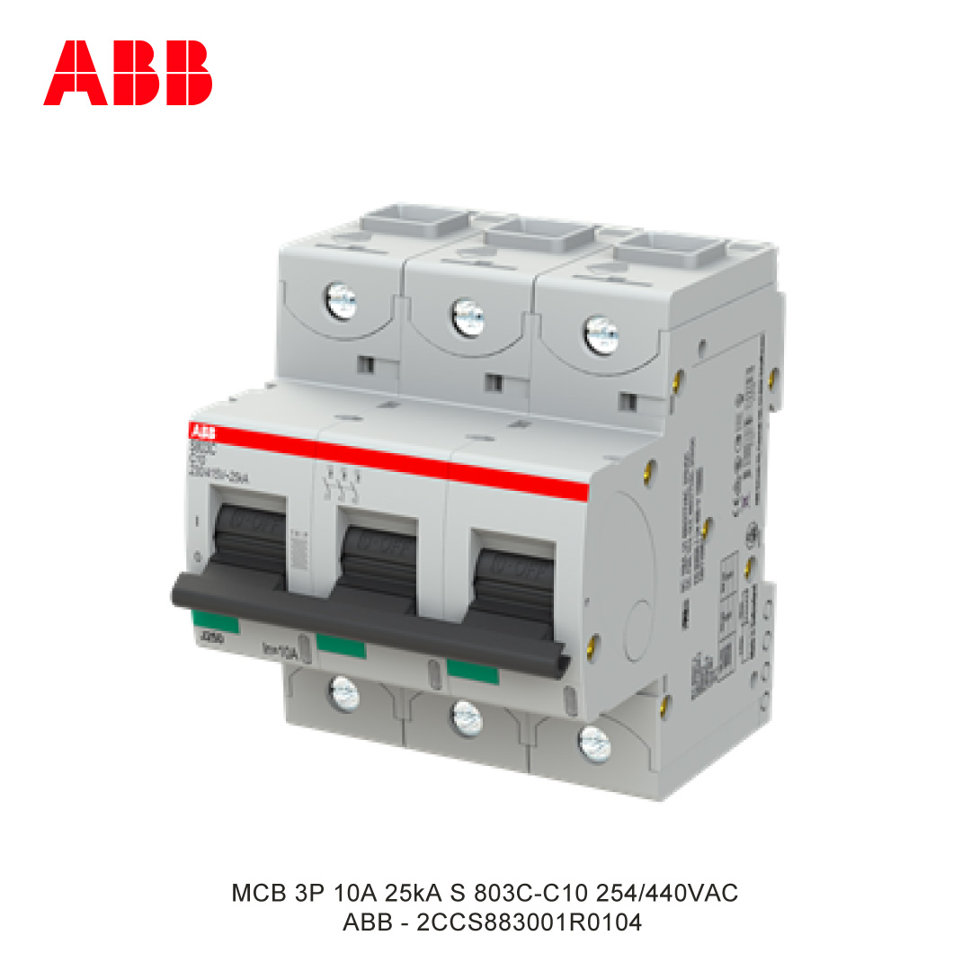 MCB 3P 10A 25kA KURVA C