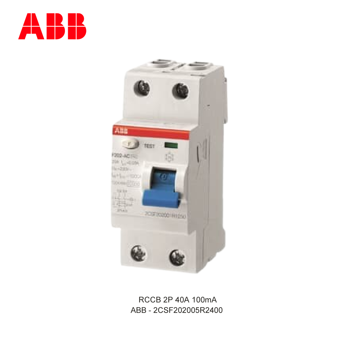 RCCB 2P 40A 100mA
