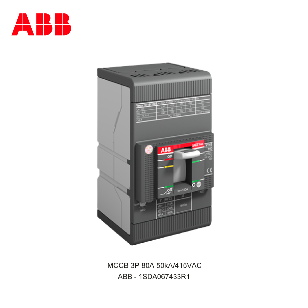 MCCB 3P 80A 50kA/415VAC