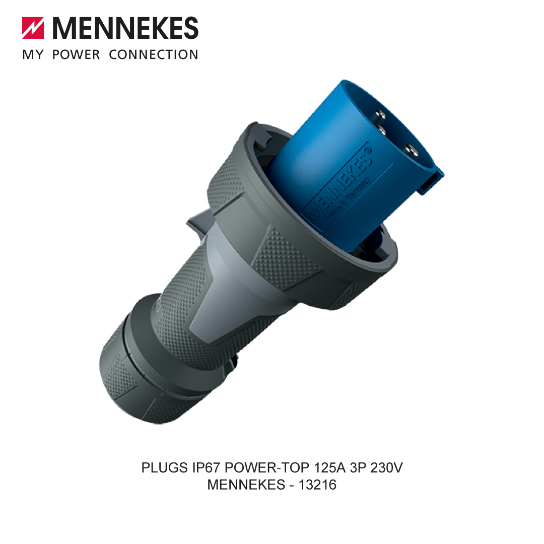 PLUGS IP67 POWER-TOP 125A 3P 230V