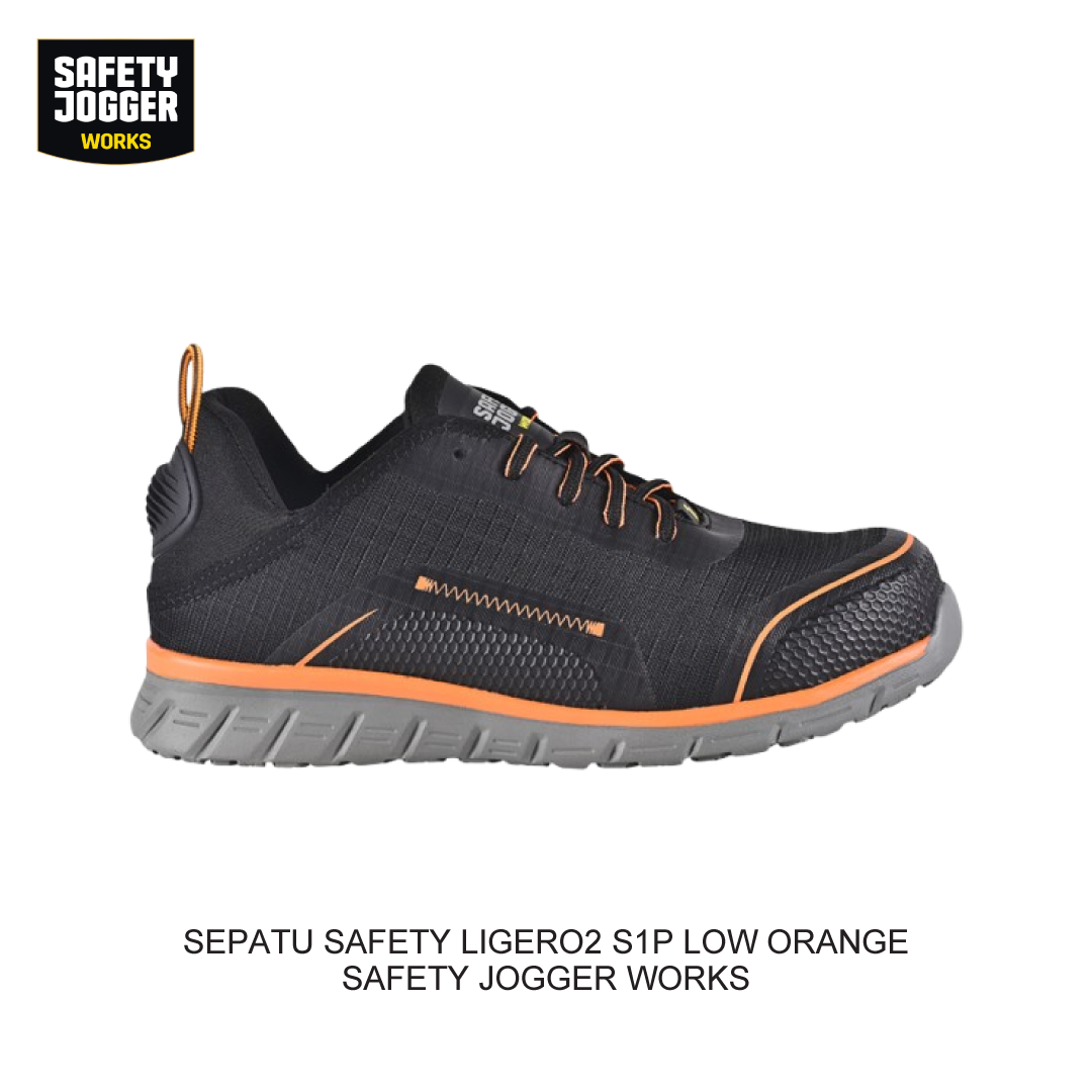 SEPATU SAFETY LIGERO2 S1P LOW ORANGE