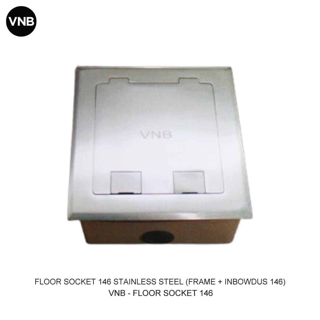 FLOOR SOCKET 146 STAINLESS STEEL (FRAME + INBOWDUS 146)