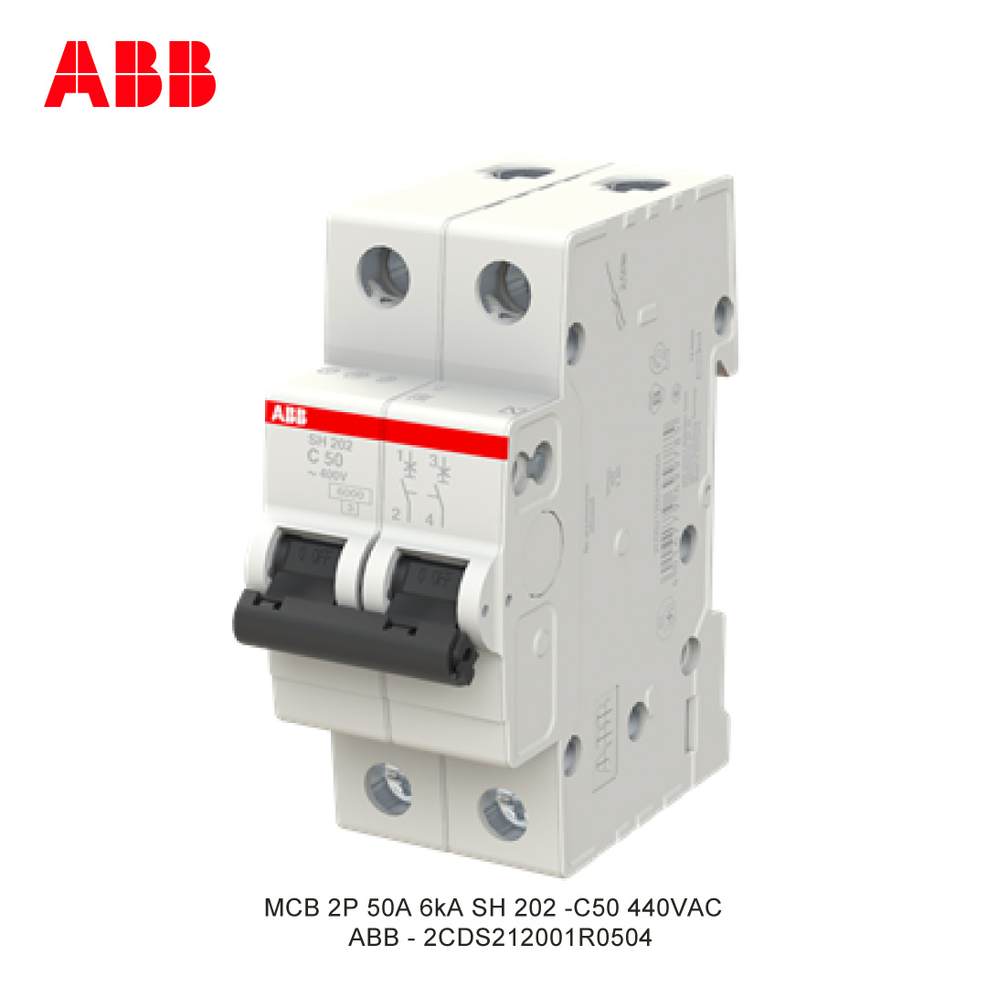 MCB 2P 50A 6kA KURVA C