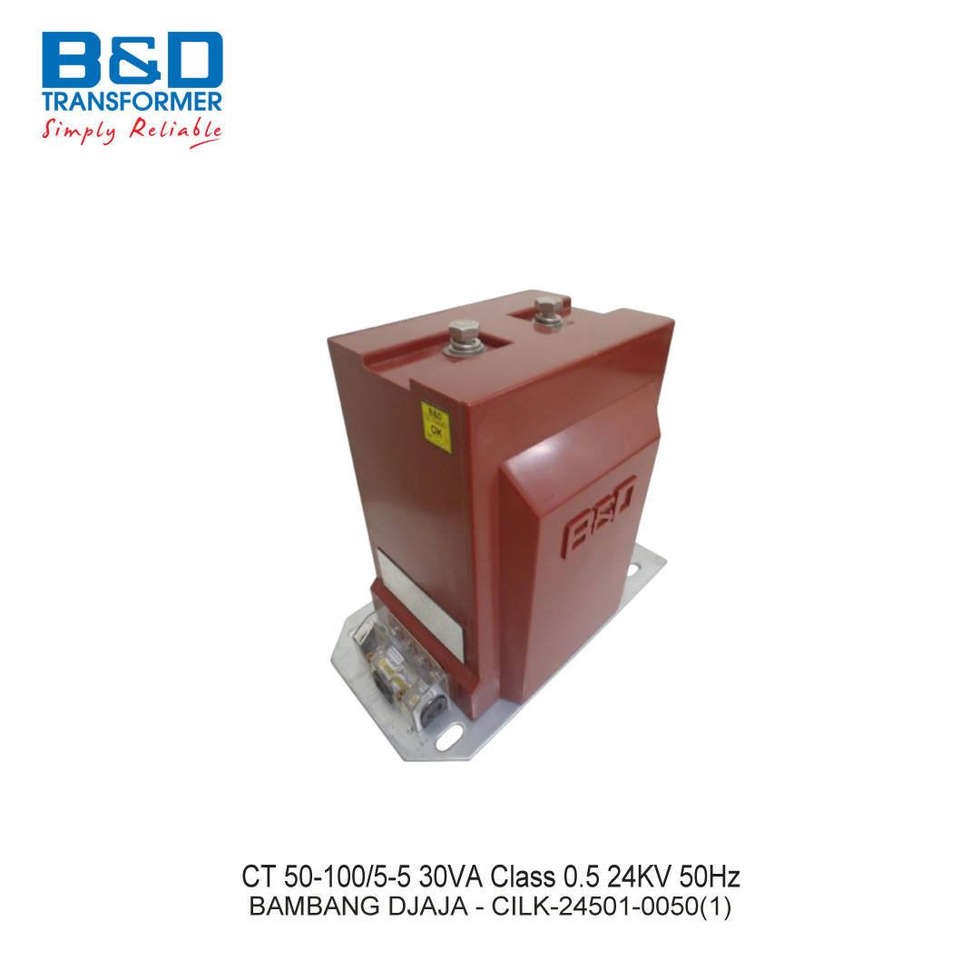CT 50-100/5-5 30VA Class 0.5 24KV 50Hz