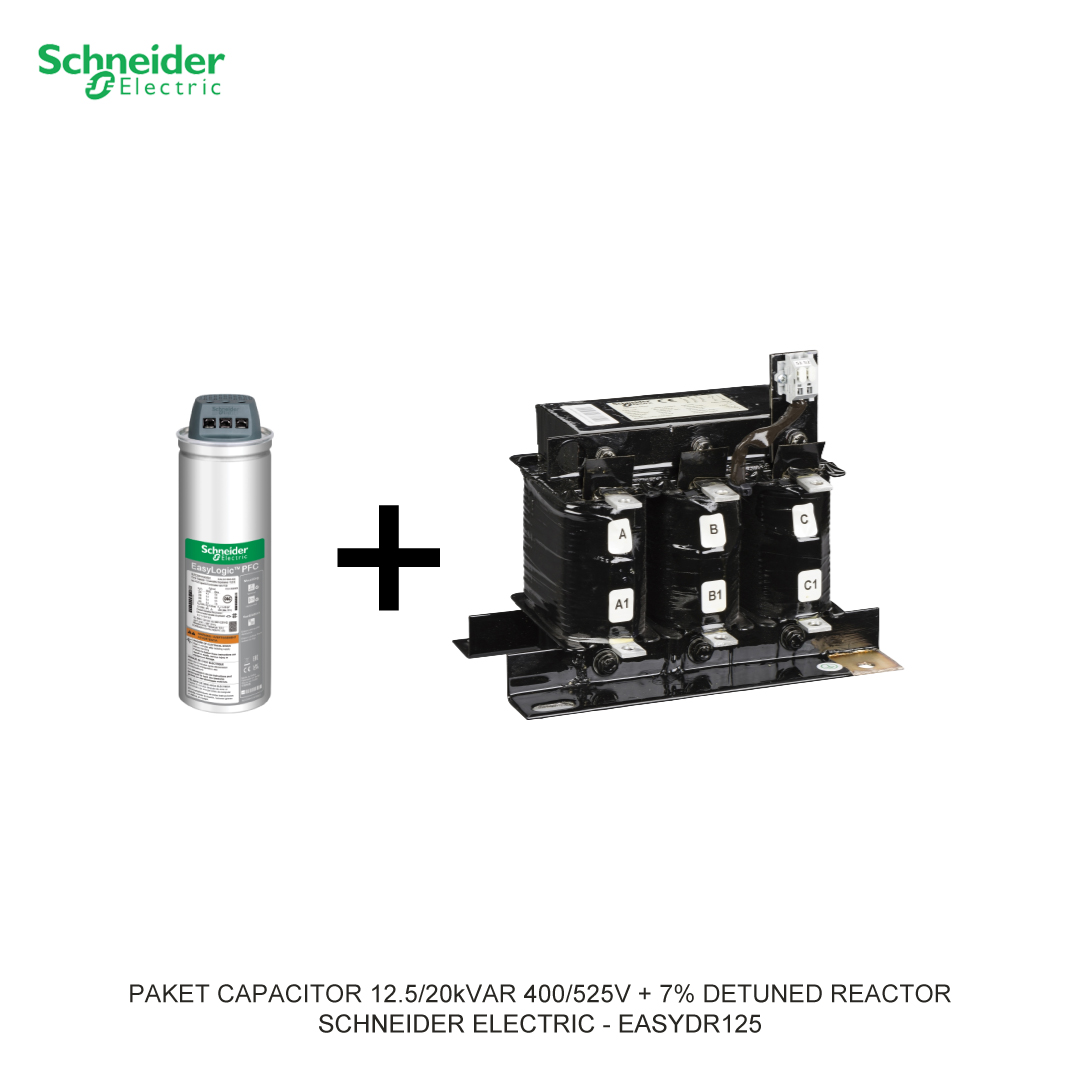 PAKET CAPACITOR 12.5/20kVAR 400/525V + 7% DETUNED REACTOR