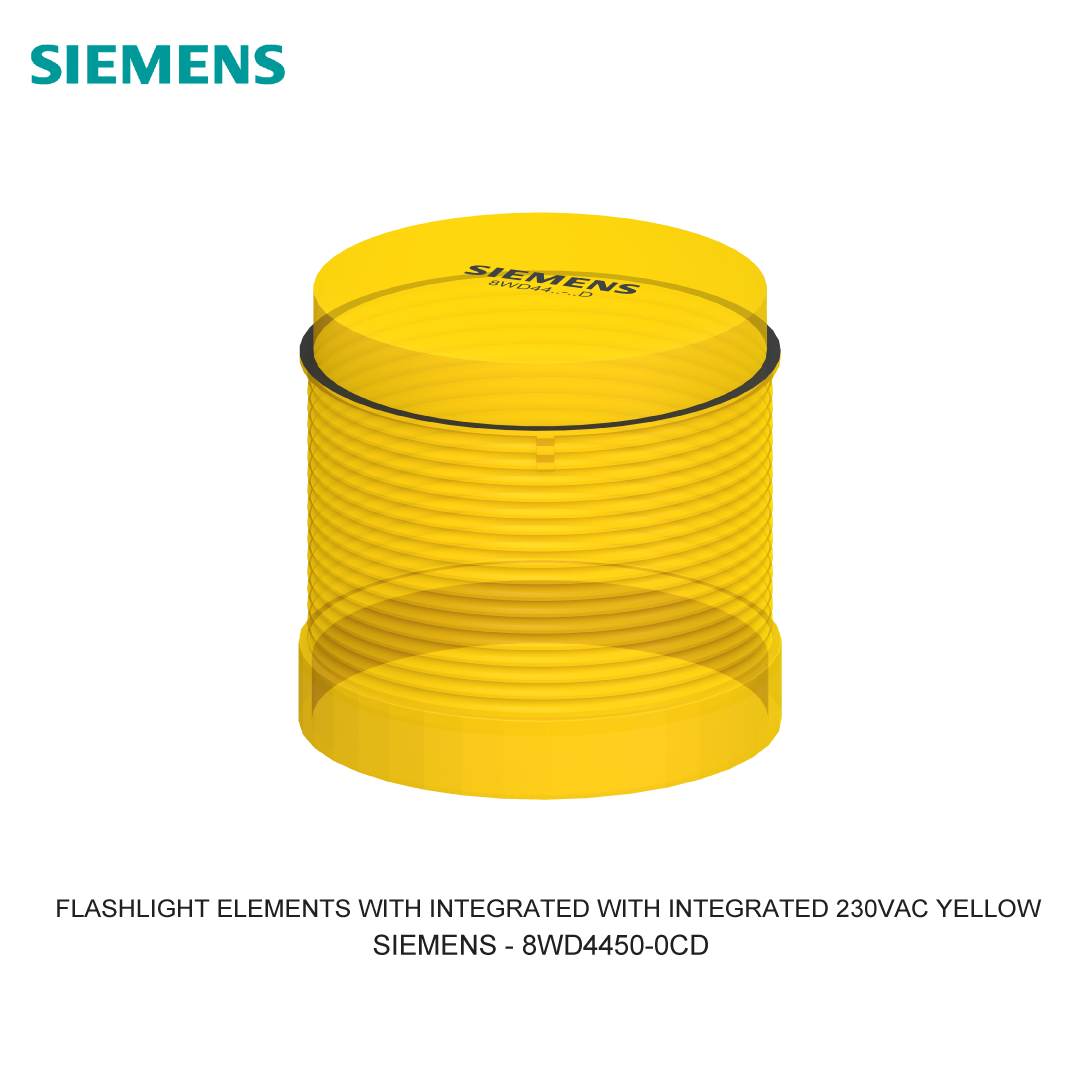 FLASHLIGHT ELEMENTS WITH INTEGRATED WITH INTEGRATED 230VAC YELLOW
