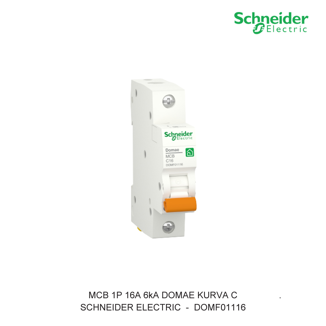 MCB 1P 16A 6kA KURVA C