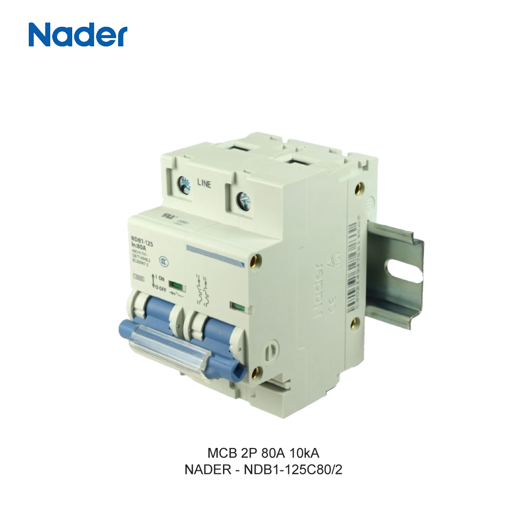 MCB 2P 80A 10kA