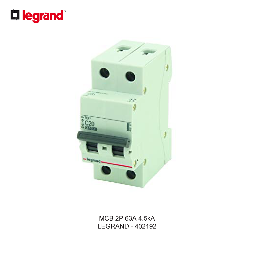 MCB 2P 63A 4.5kA