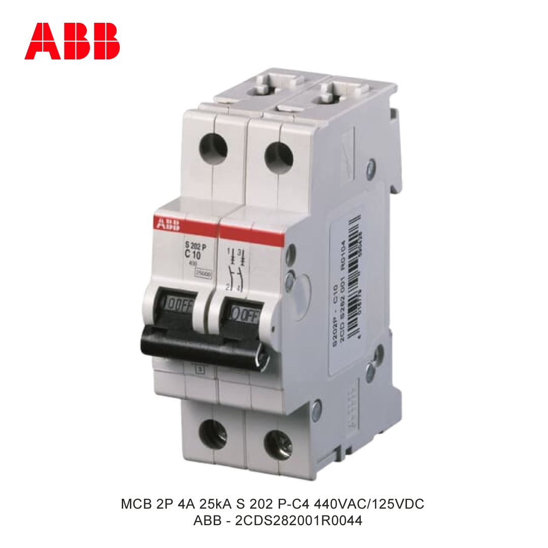 MCB 2P 4A 25kA | ListrikKita.com
