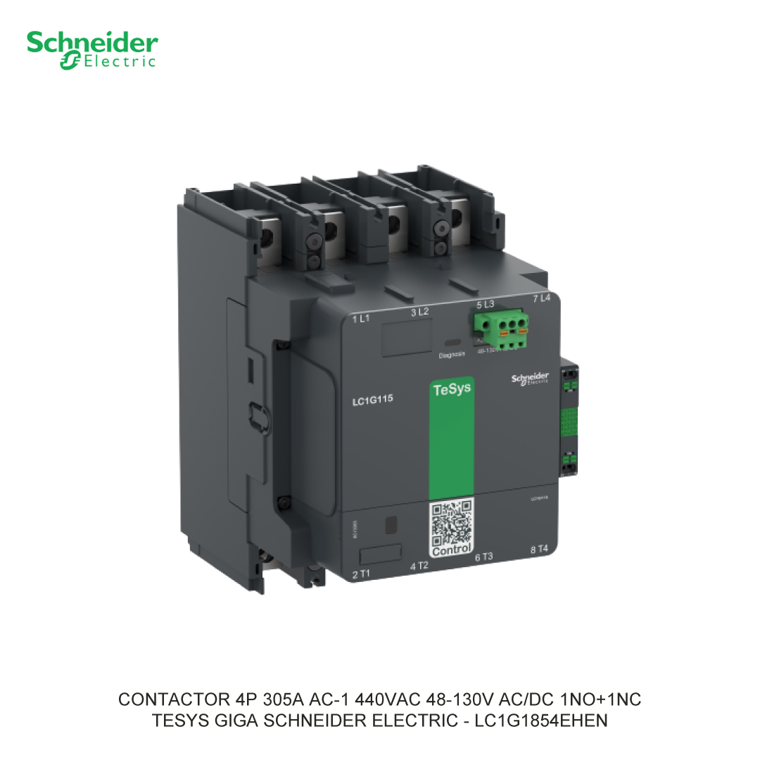 CONTACTOR 4P 305A AC-1 440VAC 48-130V AC/DC 1NO+1NC