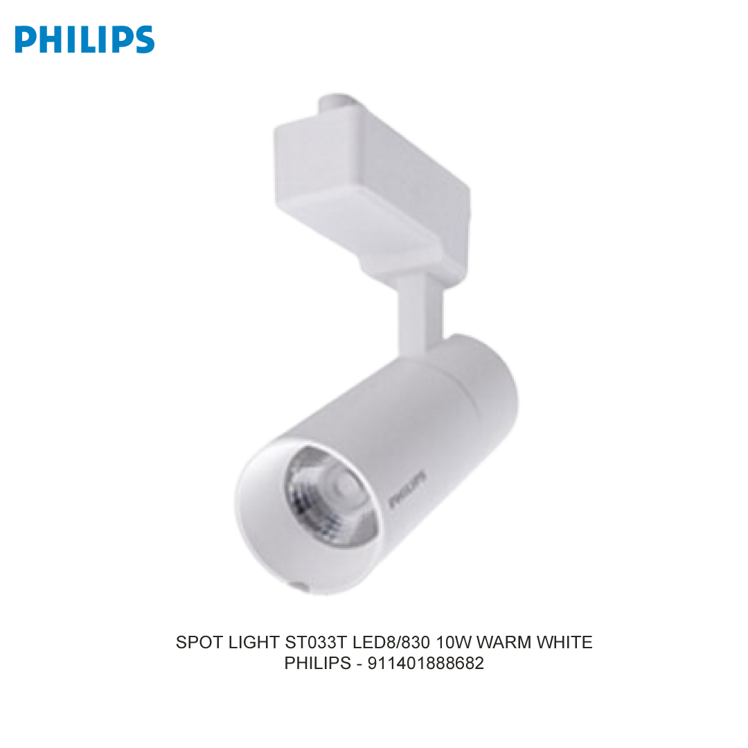 PHILIPS LAMPU SPOT ST033T LED8/830 10W WARM WHITE RUMAH LAMPU PUTIH