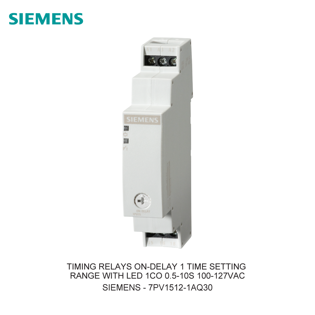 TIMING RELAYS ON-DELAY 1 TIME SETTING RANGE WITH LED 1CO 0.5-10S 100-127VAC
