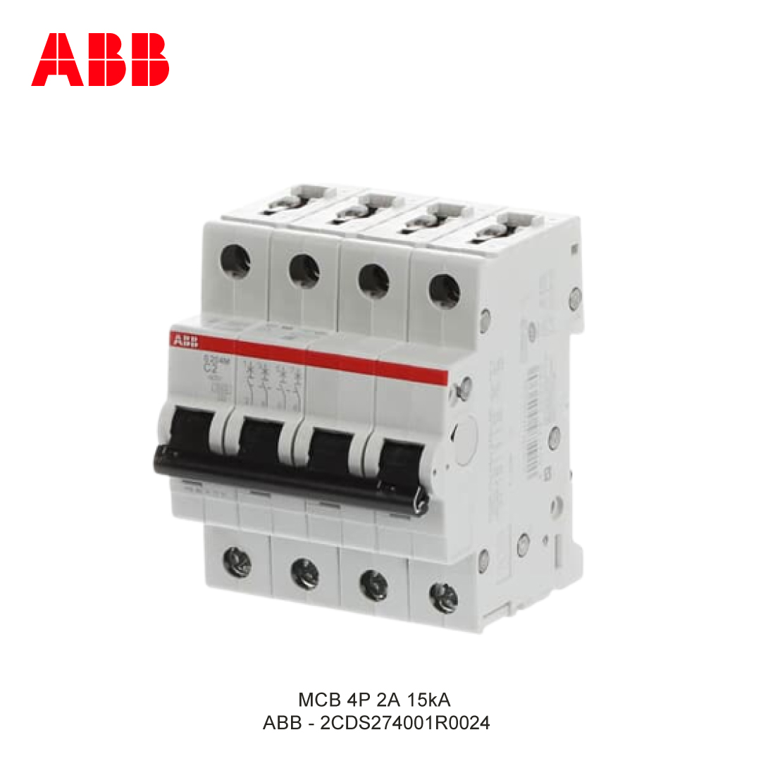 MCB 4P 2A 15kA CURVA C