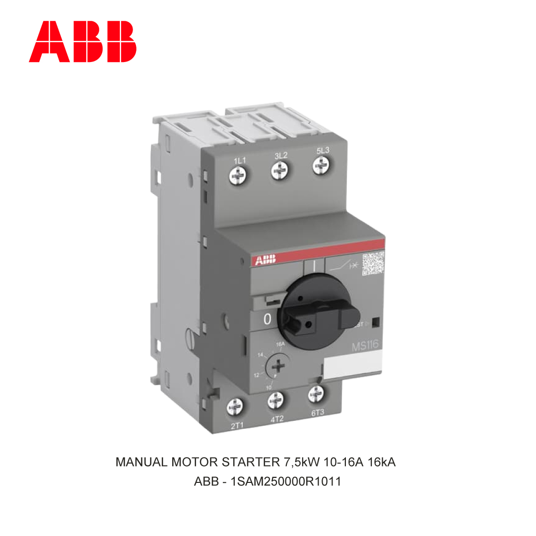 MANUAL MOTOR STARTER 7,5kW 10-16A 16kA