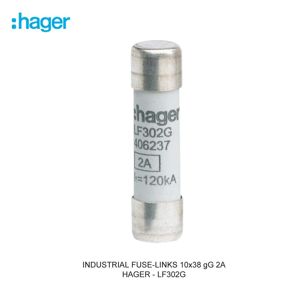HAGER INDUSTRIAL FUSE-LINKS 10x38 gG 2A