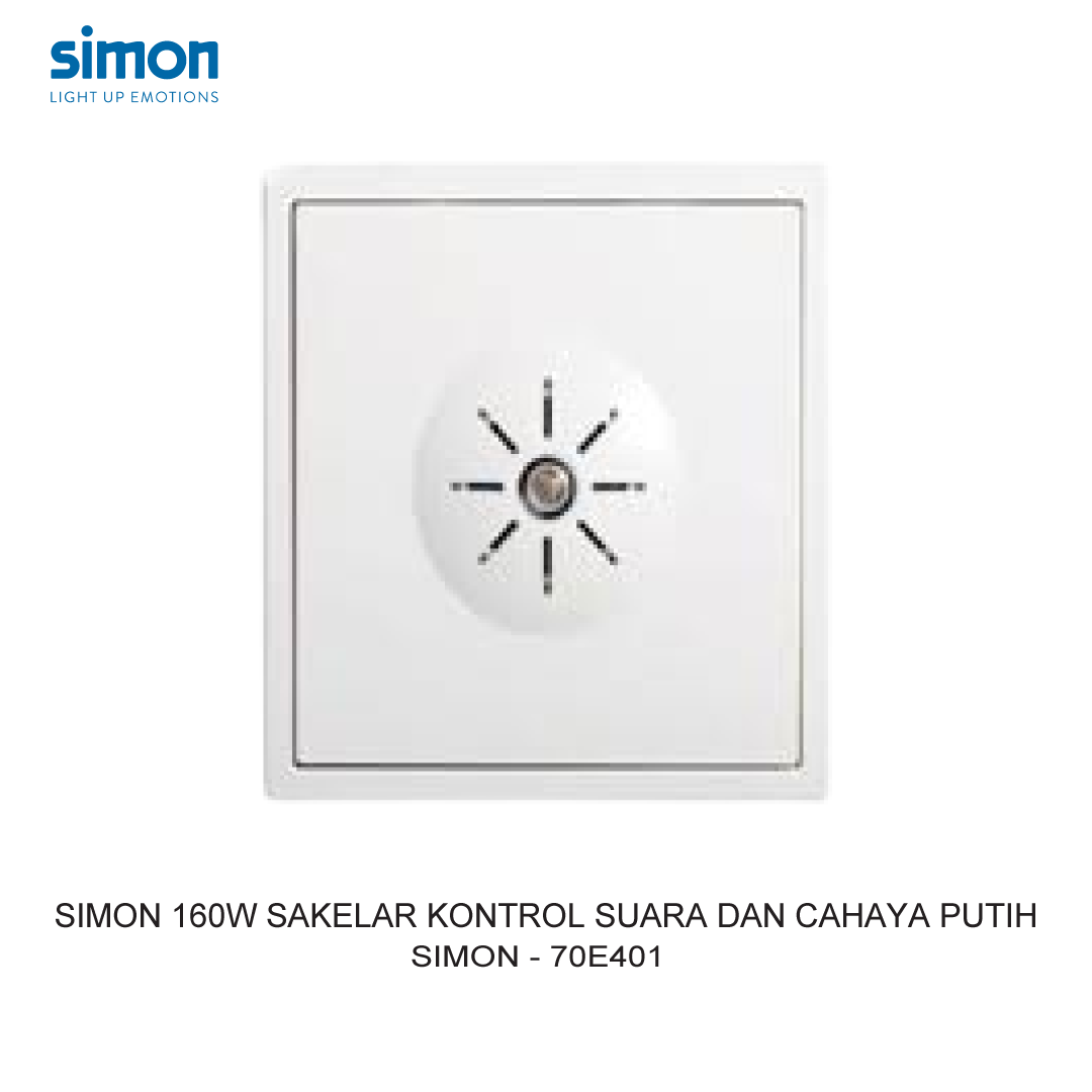SIMON i7 160W SAKELAR KONTROL SUARA DAN CAHAYA PUTIH