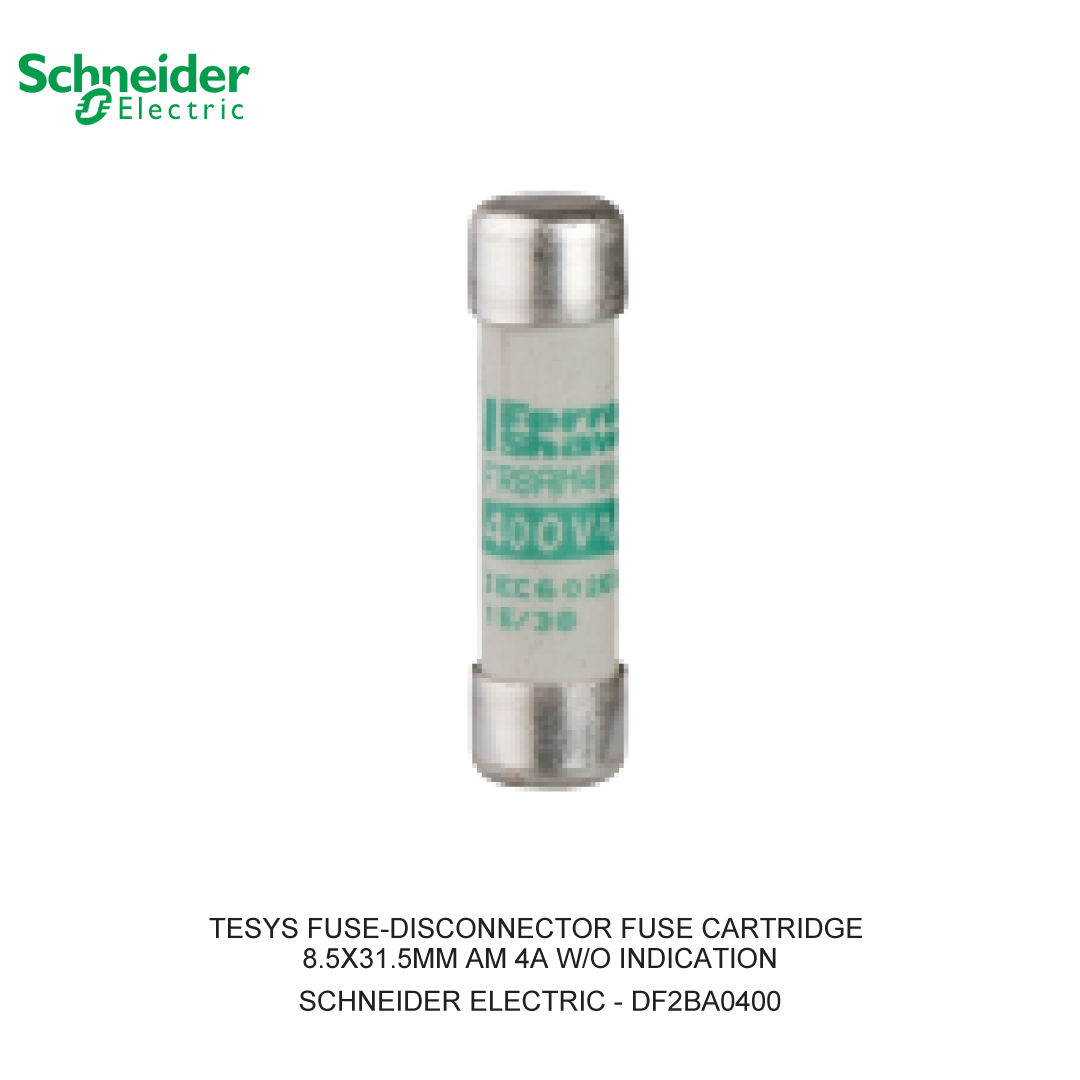 SCHNEIDER TESYS FUSE-DISCONNECTOR FUSE CARTRIDGE 8.5X31.5MM AM 4A W/O INDICATION (1 BOX = 10 PCS)