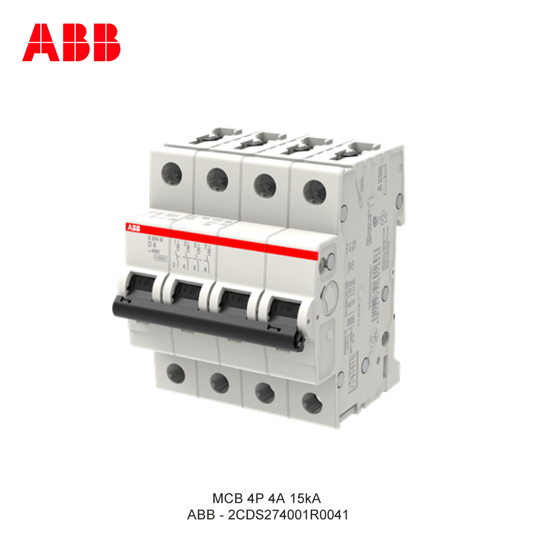MCB 4P 4A 15kA CURVA D